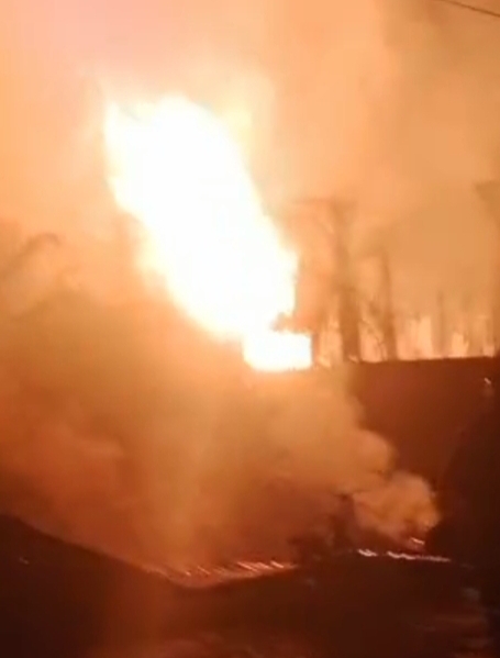 Bidlabfor Polda Riau Turun Tangan Selidiki Kebakaran Diduga Ledakan Pipa Gas TGI