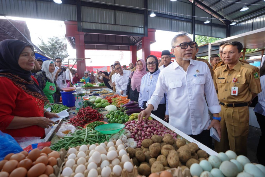 Resmikan Pasar Palapa, Mendag Minta Pedagang Jaga Kebersihan