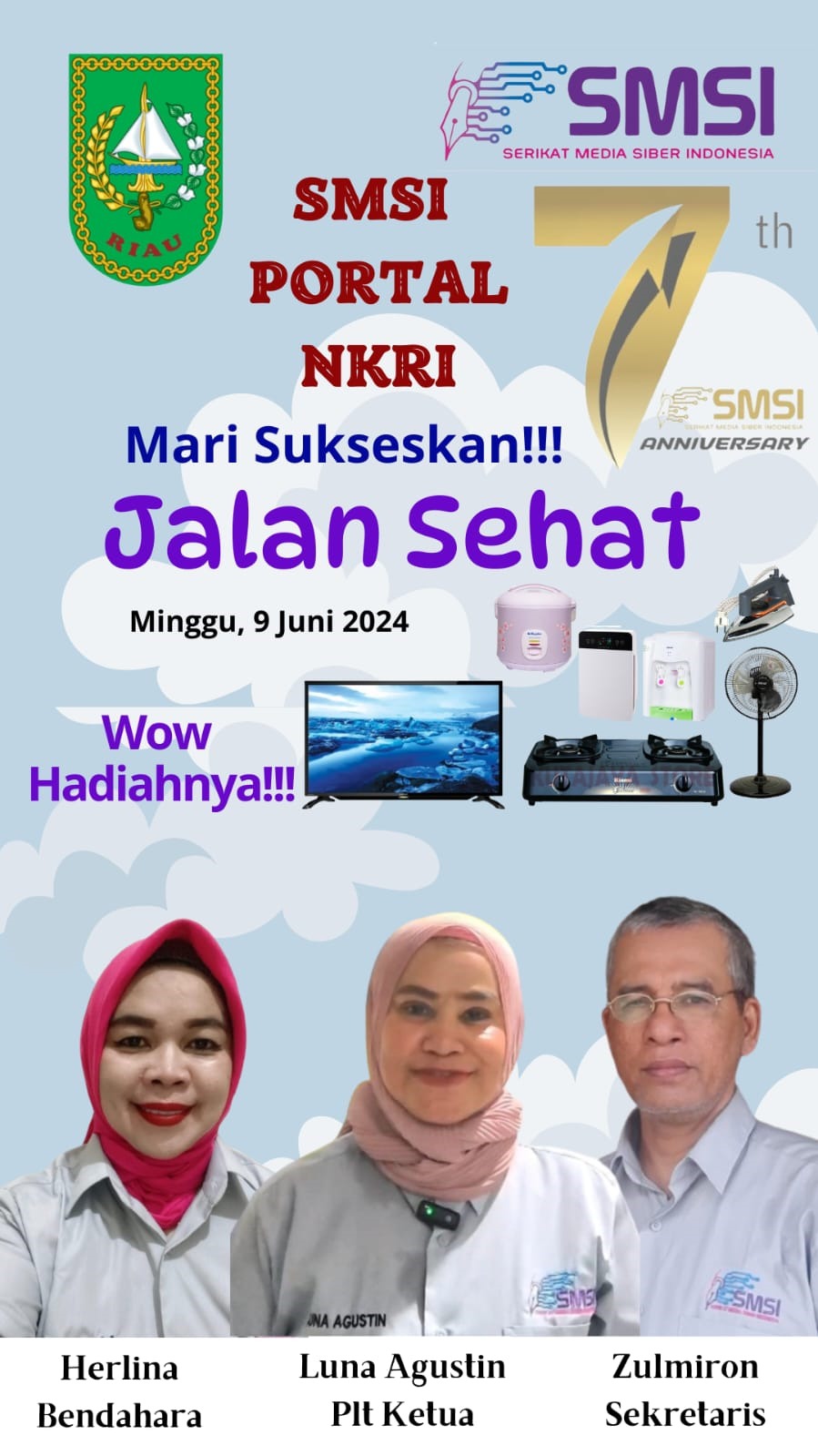 Jalan Sehat SMSI Riau Bertabur Hadiah, Catat Jadwalnya