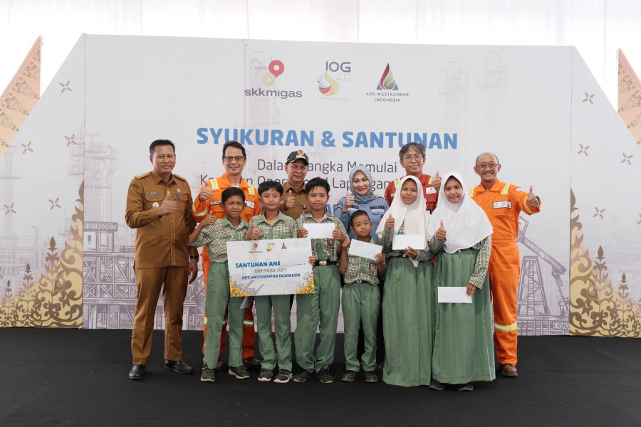 Gelar Syukuran dan Santunan Anak Yatim, KKKS APGWI Siap Beroperasi di Lapangan Pendalian