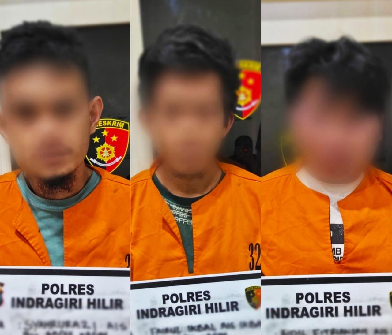 Polres Inhil Ringkus 3 Pelaku Pencurian Motor Milik Pemkab Inhil
