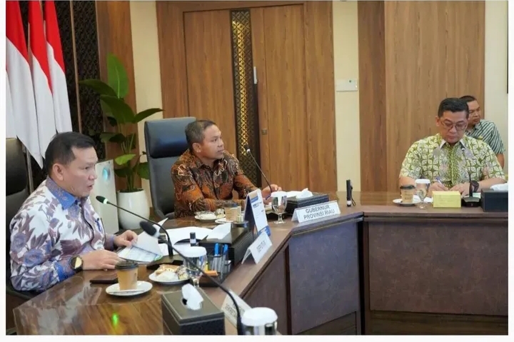 Gubri Abdul Wahid Paparkan 3 Keunggulan Riau di Rapat Lintas Kementerian