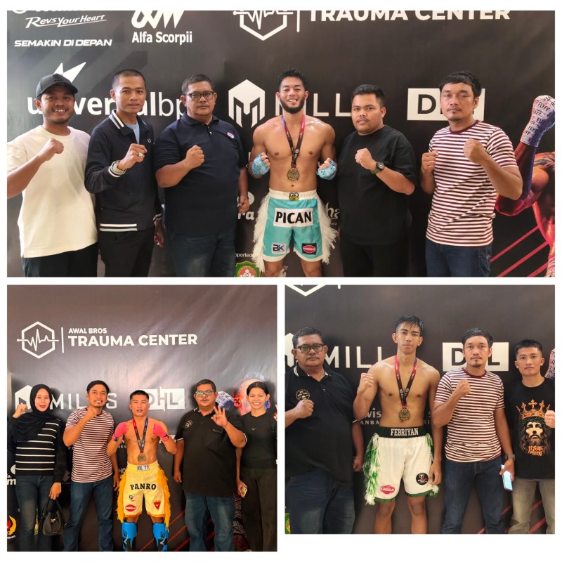 Kickboxer Bengkalis Rebut Tiga Emas di SKA Sportshow