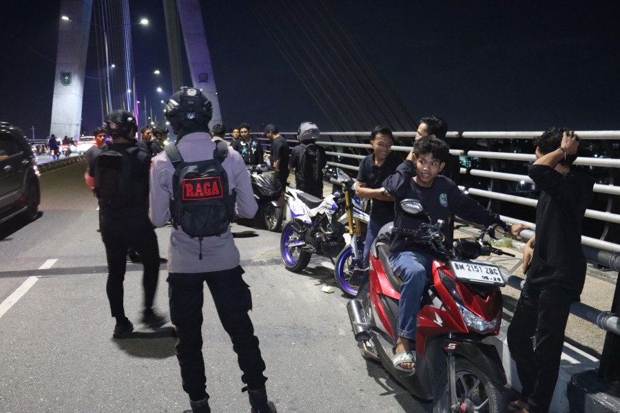 Tim Raga Polresta Pekanbaru Intensifkan Patroli Malam Cegah Geng Motor dan Anarkisme