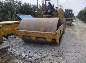 Abutment Jembatan Teluk Sungkai Kembali Fungsional