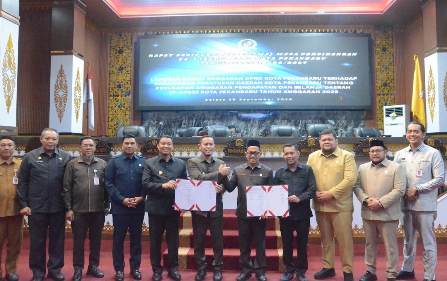 Sah, APBD-P Pekanbaru 2026 Ketok Palu di Angka Rp3,2 Triliun
