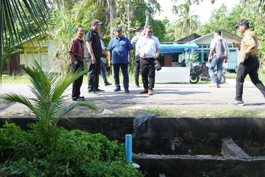 Pemprov Riau Tinjau Lokasi Pembangunan Jembatan Sei Pakning-Bengkalis