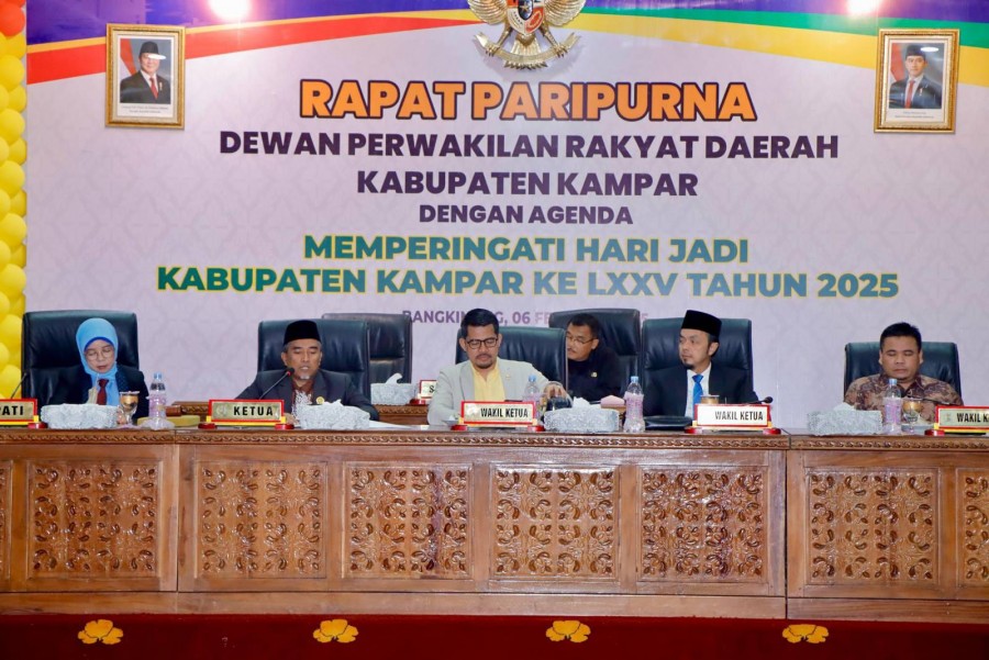 DPRD Kampar Umumkan Bupati dan Wakil Bupati Terpilih, Ahmad Yuzar dan Misharti