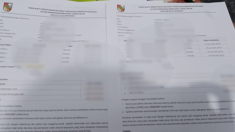 Orang Tua Keluhkan SPMB Pekanbaru, Transparansi Seleksi Dipertanyakan