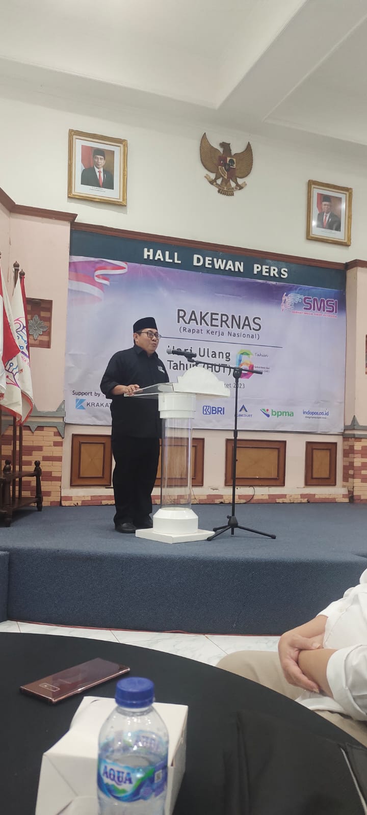 Firdaus pada Rakernas SMSI : Media Kecil Punya Hak Tumbuh dalam Iklim Demokrasi