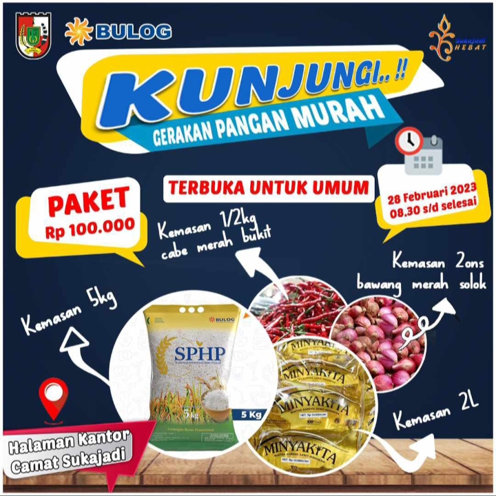 Pemko Pekanbaru Gelar Pasar Murah, Rp100 Ribu Dapat 4 Item