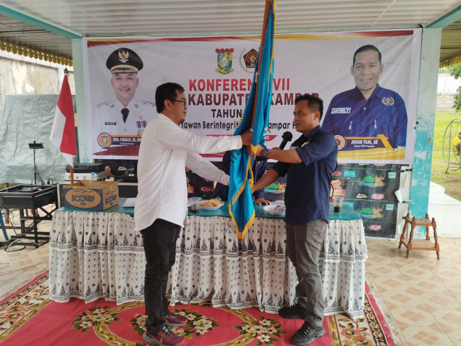 Terpilih Aklamasi, Syawal Pimpin PWI Kampar Periode 2023-2027