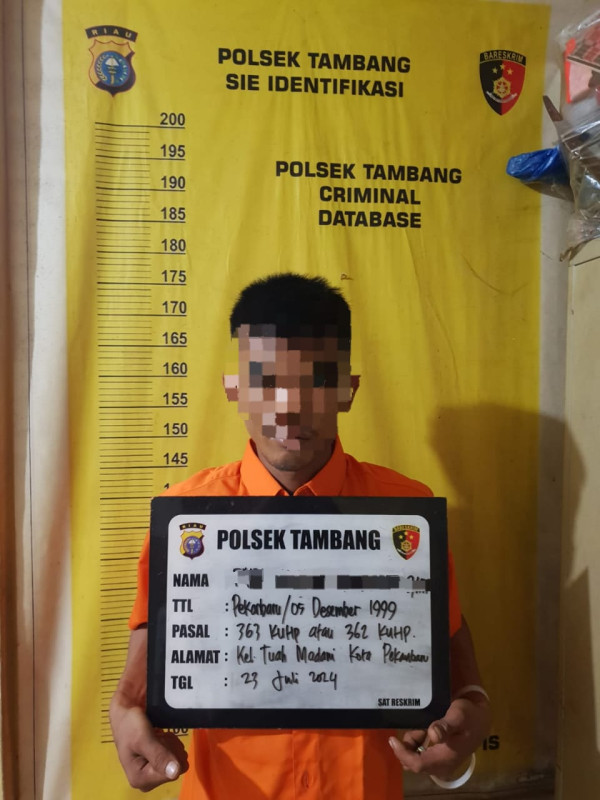 Maling Minyak Goreng, Warga Pekanbaru Diringkus Polsek Tambang
