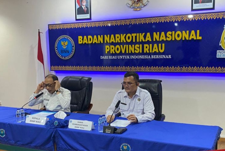 Selama 2024 BNNP Riau Ungkap 39 Kasus Narkotika dan 39 Tersangka