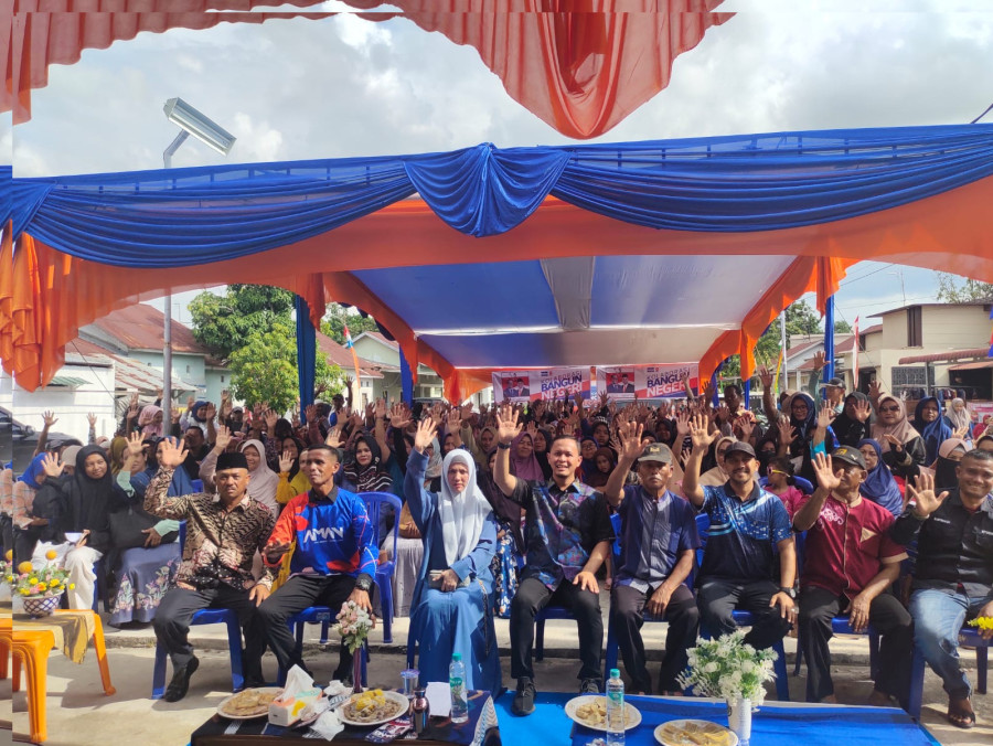 Kampanye Diogis AMAn di Kelurahan Air Putih, Warga Singgung Insentif Imam Masjid Paripurna