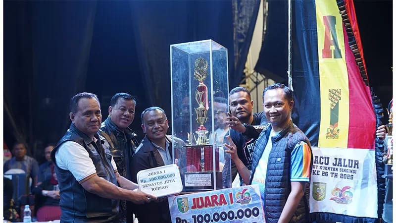 Pacu Jalur HUT ke-26 Kuansing Berlangsung Meriah, Aman, dan Sukses