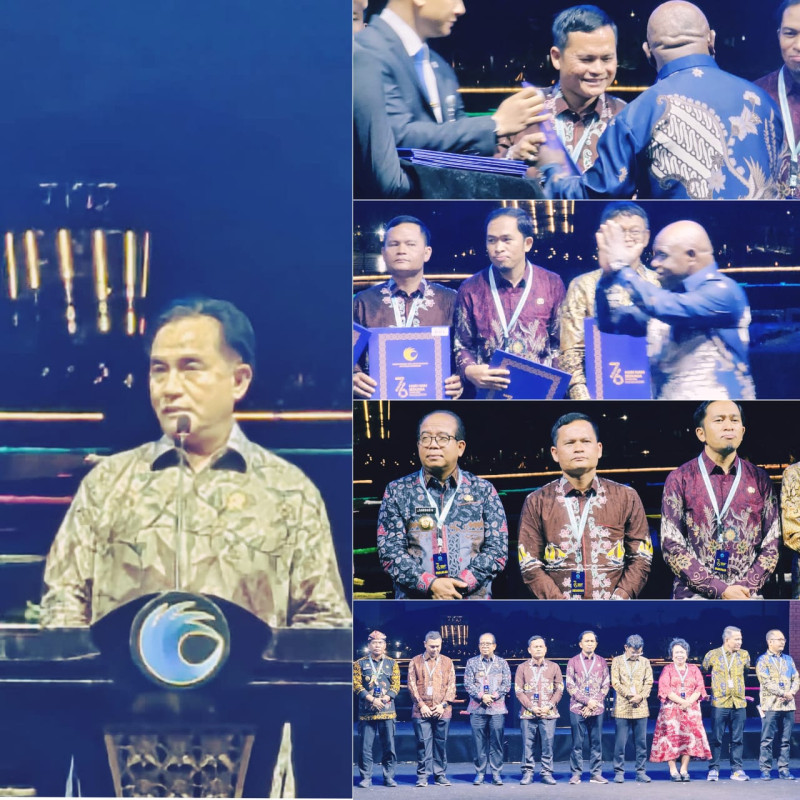 Diserahkan Menteri Natalius Pigai,  Pemprov Riau Terima Predikat Terbaik Penghargaan HAM