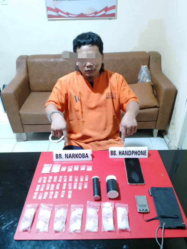 Pengedar Sabu di Bangkinang Diciduk Polisi di Warung Kopi