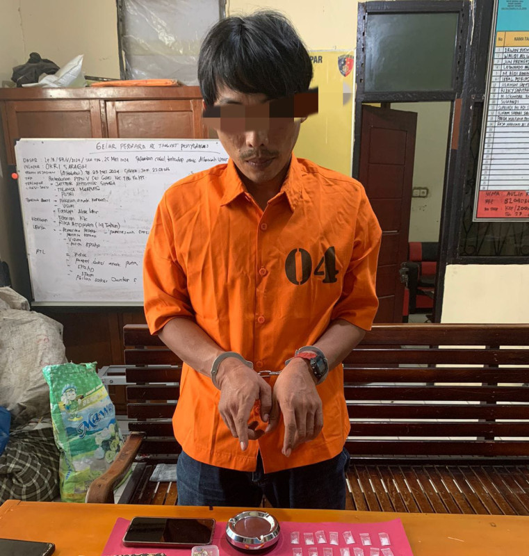 Polsek Tapung Amankan 19 Paket Sabu Siap Edar dari Warga Desa Laboy Jaya