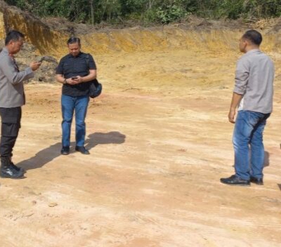 Polsek Tenayan Raya Tertibkan Tambang Pasir Ilegal di Budi Luhur