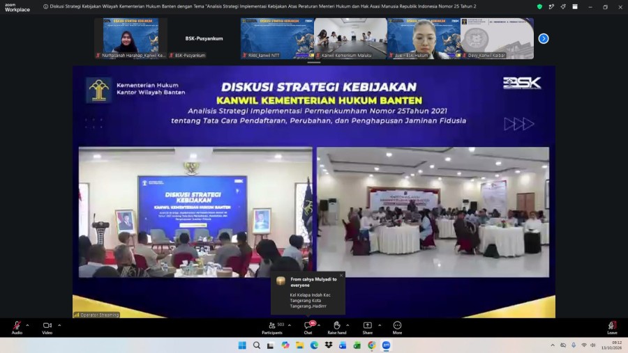 Kemenkum Riau Bahas Kendala Roya Fidusia, Dorong Pembenahan Sistem Digital