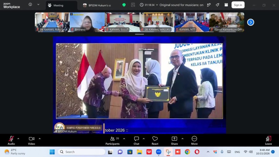 Dua Kadiv Kanwil Kemenkum Riau Lulus PKN Tingkat II 2026