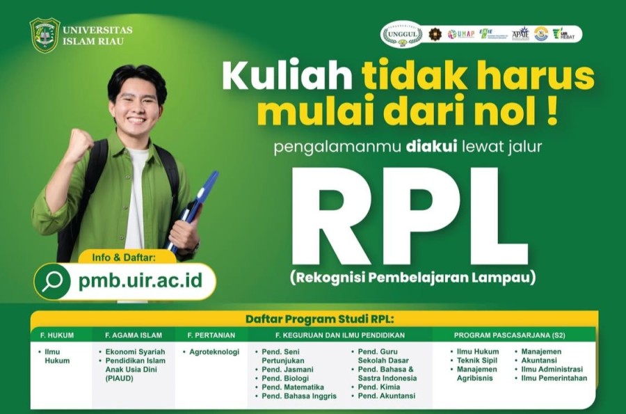 UIR Resmi Buka PMB Jalur RPL Tahun Akademik 2026/2027
