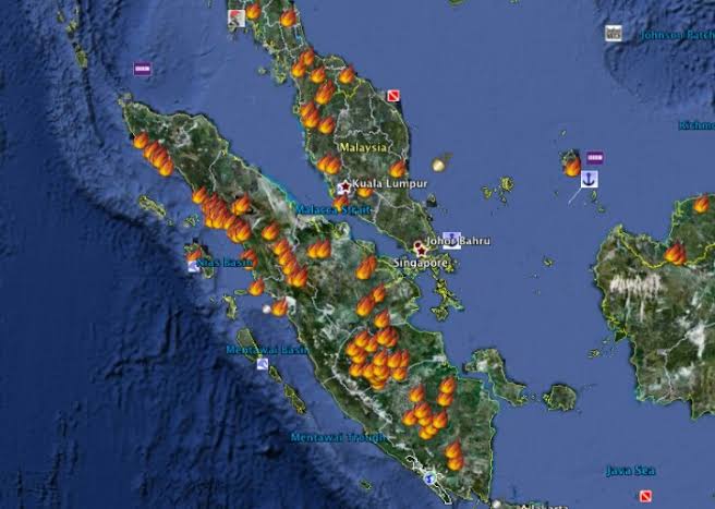 Ratusan Titik Panas Kepung Sumatera, Satu Terdeteksi di Riau