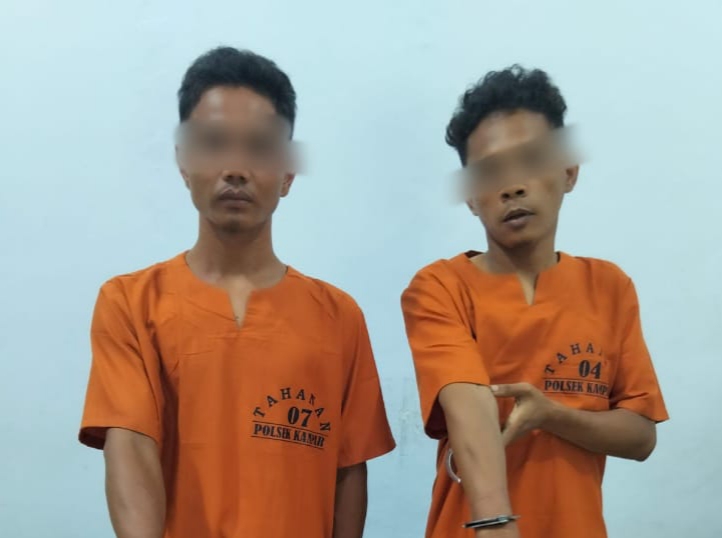 Polsek Kampar Ringkus Dua Pengedar Sabu, 31 Paket Diamankan