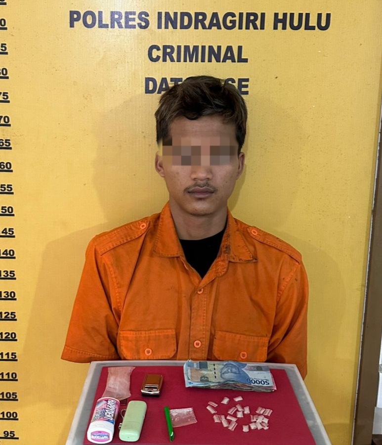 Laporan Warga Bongkar Sarang Sabu di Rengat, Polisi Sita 23 Paket Siap Edar