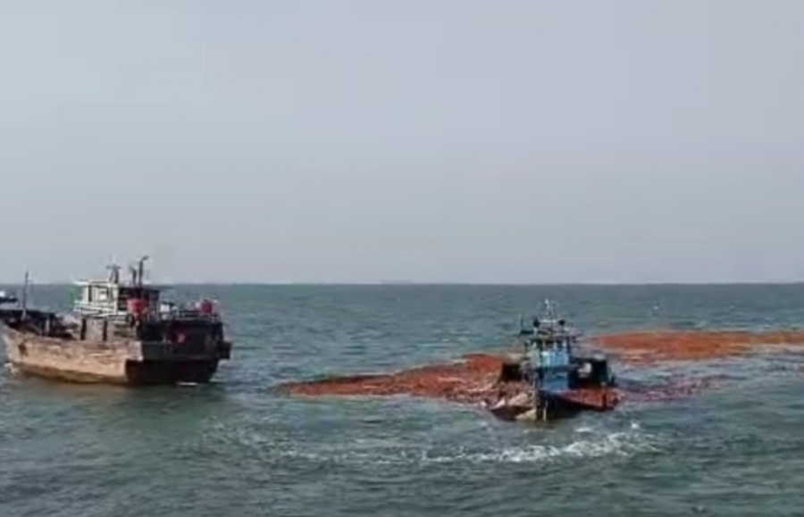 Kapal Tujuan Malaysia Tenggelam di Perairan Pulau Rangsang