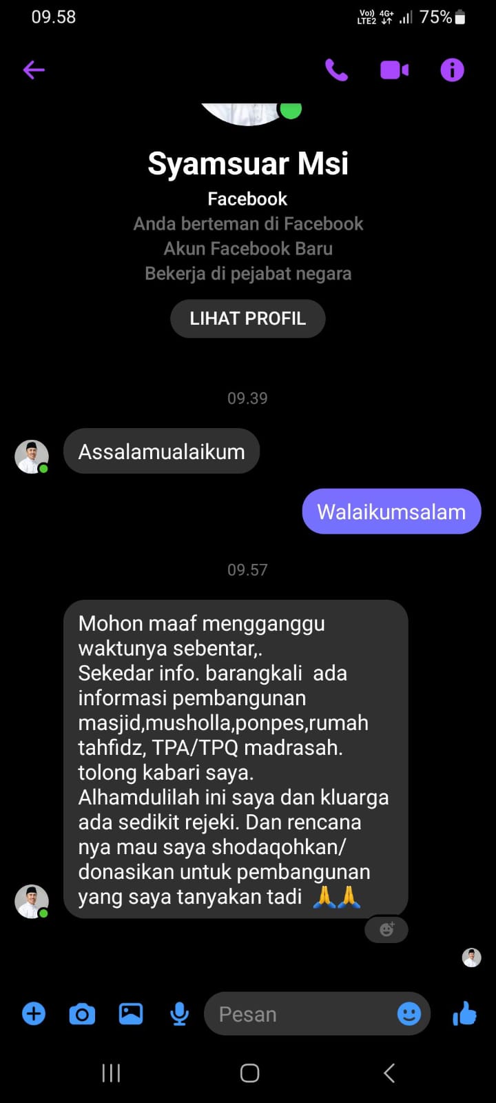 Akun Bodong Syamsuar Bermunculan di Facebook, Modusnya Menyeret-nyeret Agama