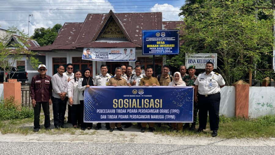 Imigrasi Pekanbaru Gandeng Desa Salo Timur Perkuat Pencegahan TPPO