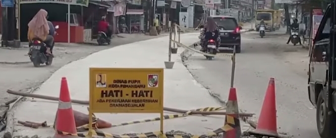 Dinas PUPR Pekanbaru Beton Jalan Cipta Karya