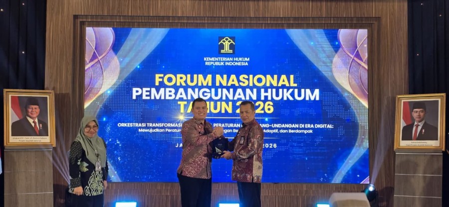 Kemenkum Riau Raih Penghargaan Legislasi Terbaik II Tingkat Nasional