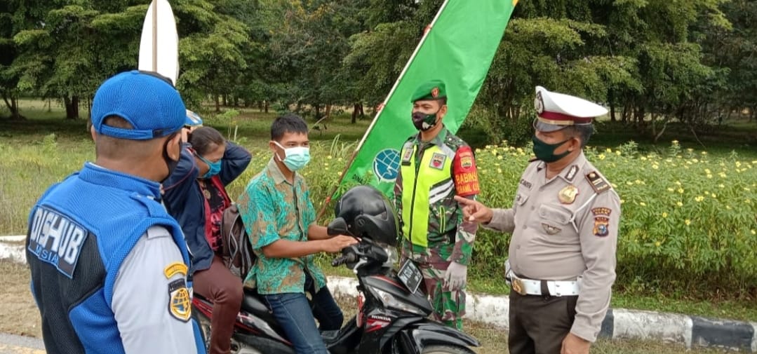 Dishub, TNI dan Polri Perketat Penjagaan di Pintu Masuk ke Siak