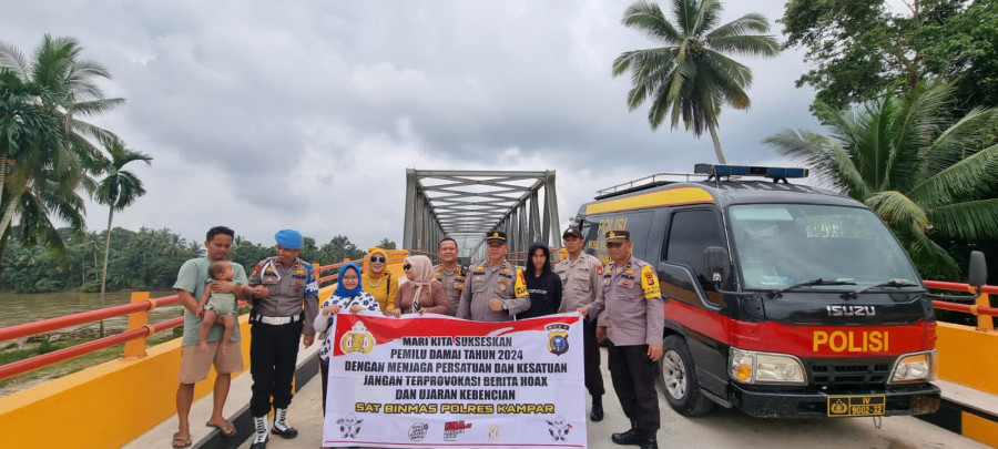 Dua Pekan Jelang Pemilu, Polres Kampar Gencar Sosialisasi Cooling System