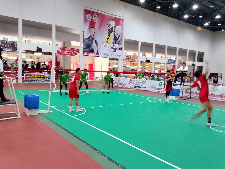 Pekanbaru Kokoh di Puncak Liga Sepak Takraw Riau