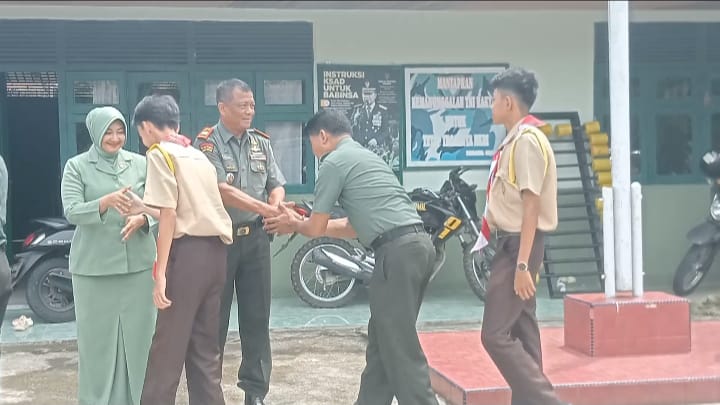 Koramil 08/Kuantan Mudik Gelar Halal Bihalal Bersama Polsek