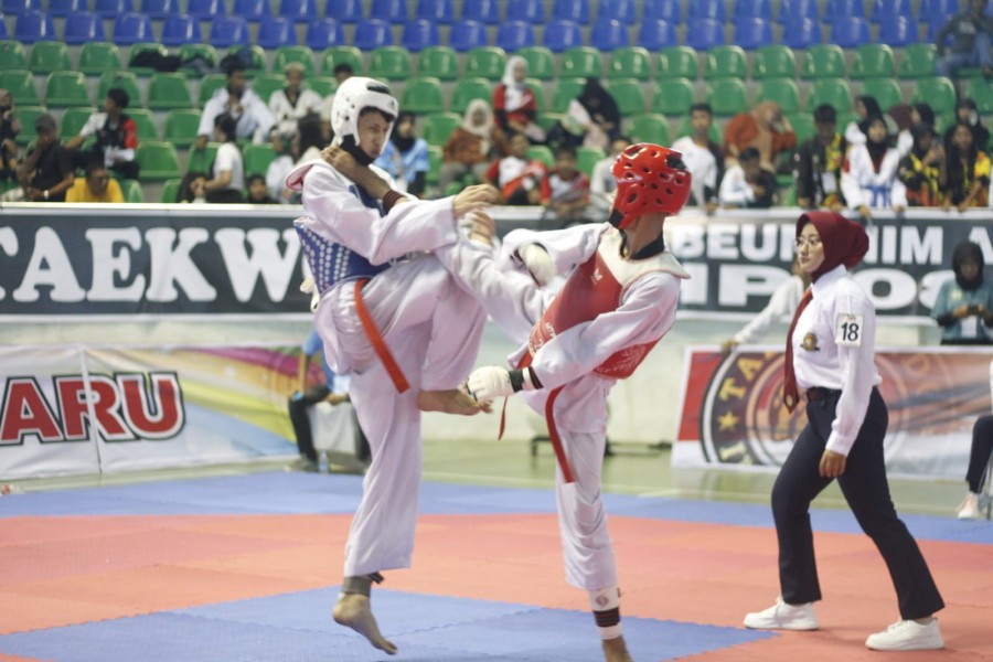 600 Atlet Adu Jurus di Kejuaraan Taekwondo Walikota Pekanbaru Cup VI