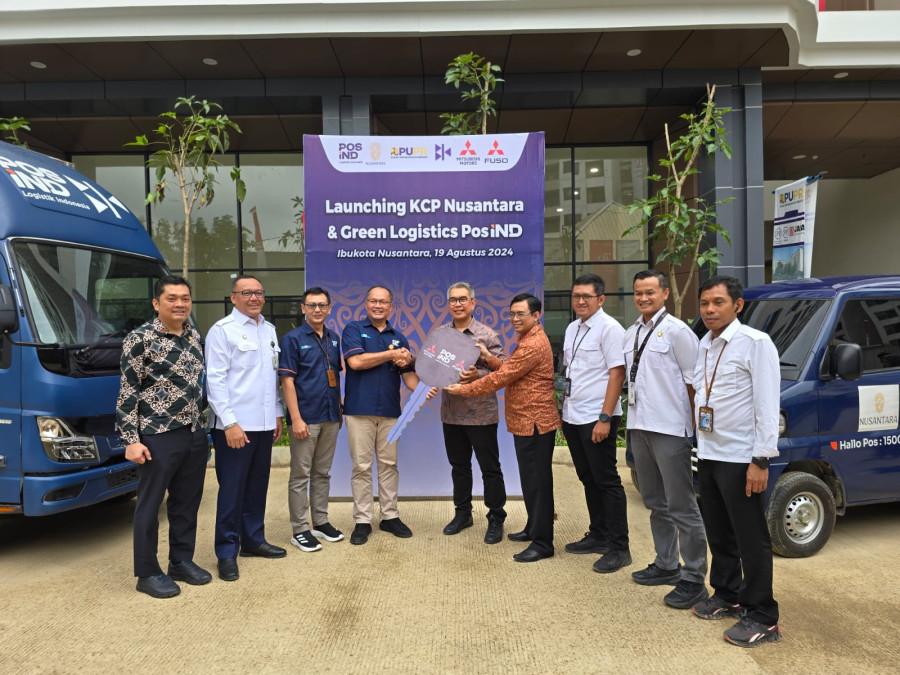 PosIND dan Mitsubishi Wujudkan Logistik BEV Pertama di Gerai Kawasan Hunian ASN di IKN