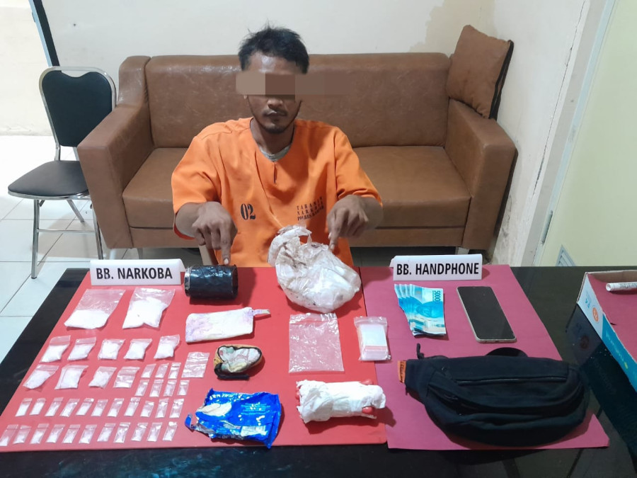 40 Paket Dikubur di Belakang Rumah, Bandar Sabu di Tapung Dibekuk Polisi
