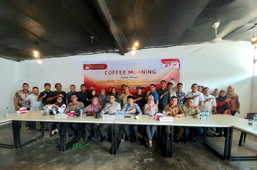 KPU Kampar Ajak Insan Pers Aktif Sosialisasikan Tahapan Pilkada 2024