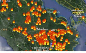Sebanyak 321 Hotspot Menyala di Sumatera, 16 Titik di Riau