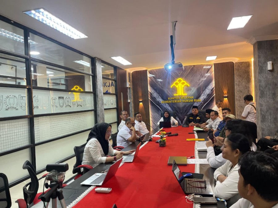 Kemenkum Riau Beri Masukan Ranperda Penanggulangan Bencana dan Kebakaran Inhu