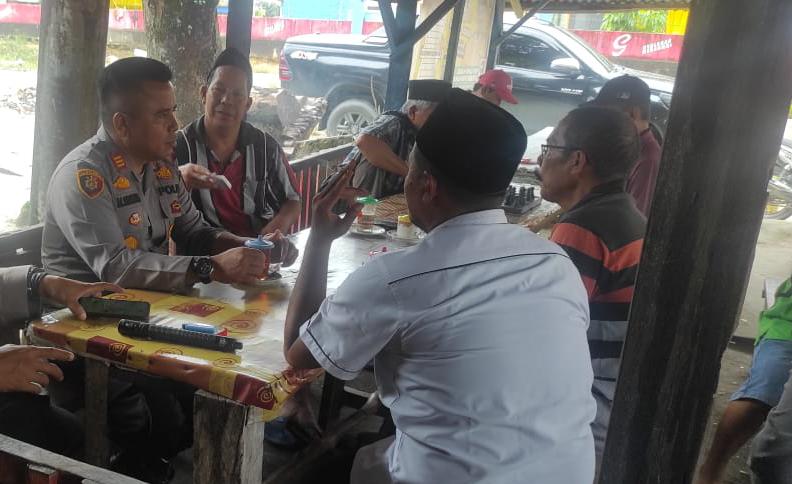 Wujudkan Pemilu Damai, Kapolsek Tambang Ajak  Warga Jaga Persatuan