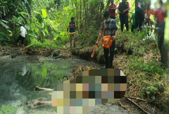 Mayat Laki-laki Setengah Bugil Ditemukan di Sungai, Kondisi Sudah Menggelembung
