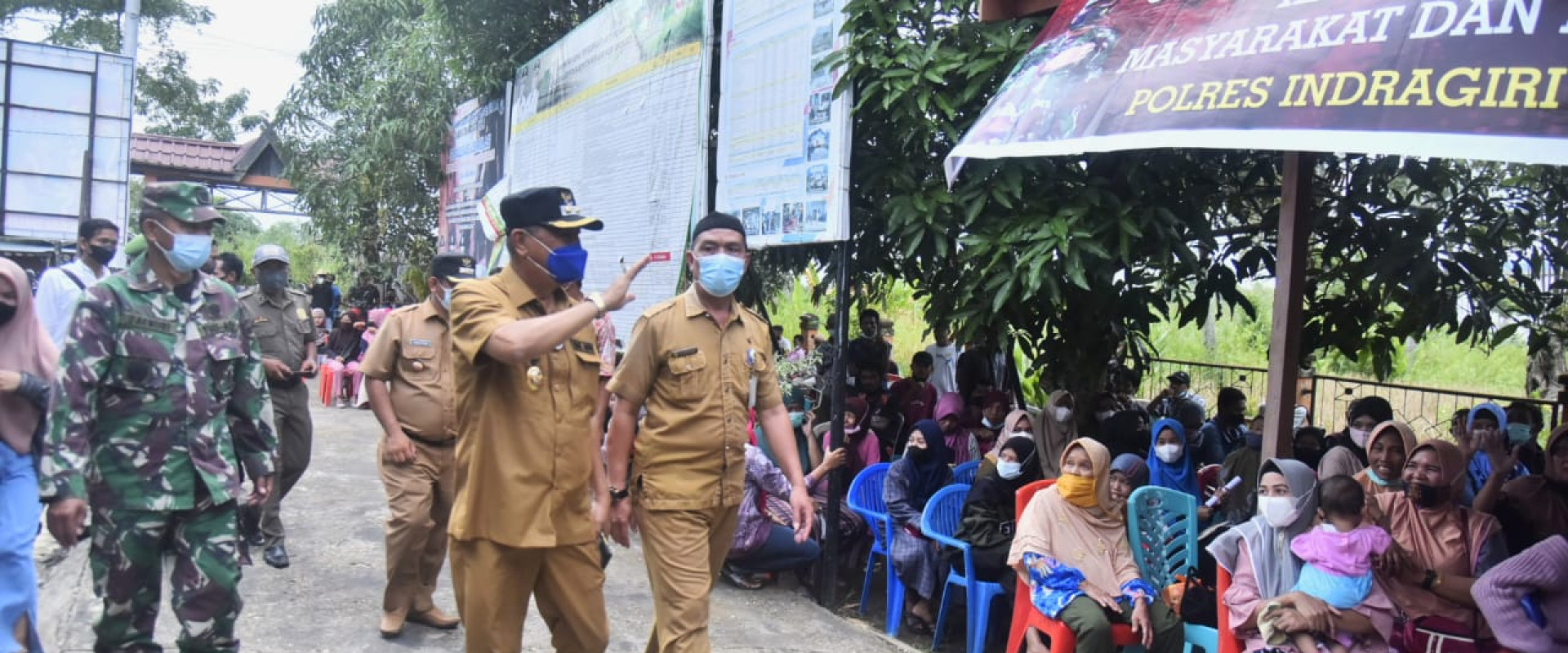 Warga Antusias Ikuti Vaksinasi, Wabup Inhil Berikan Apreasiasi