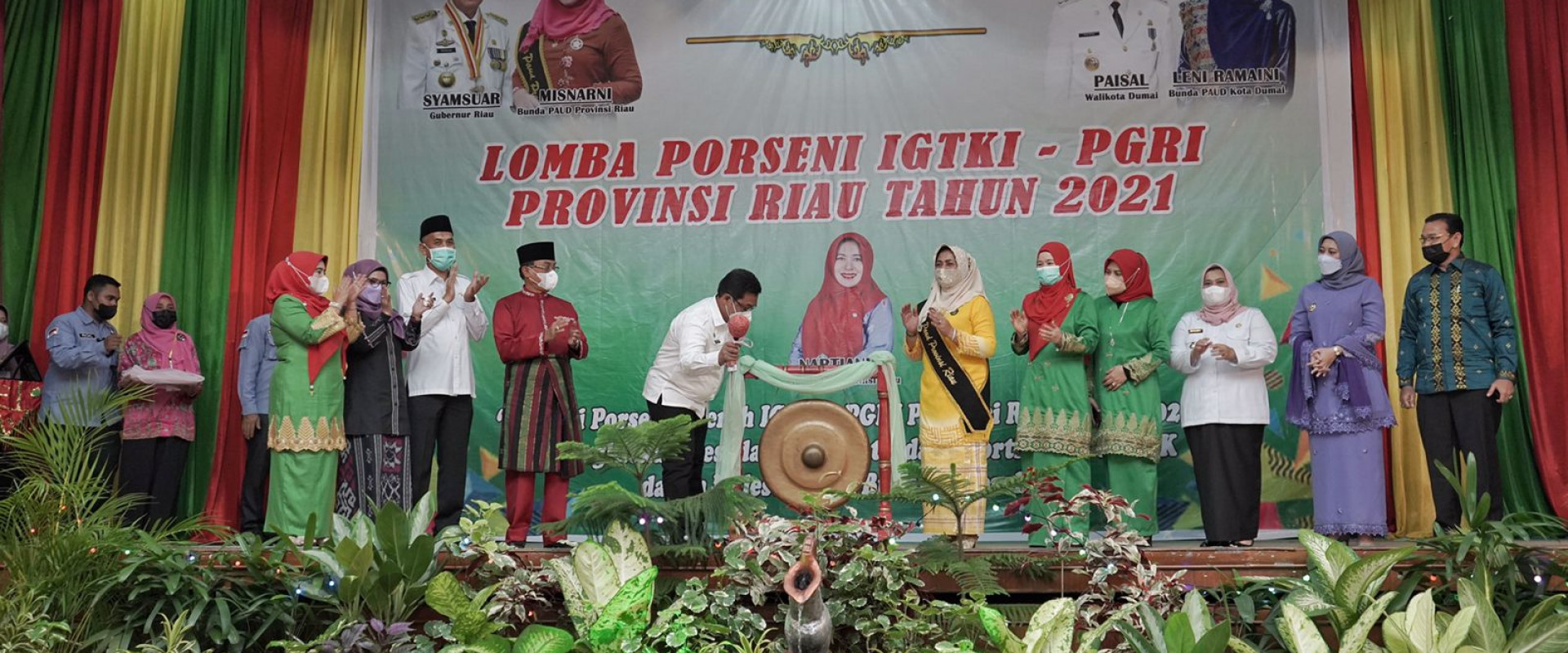 Bupati Inhil HM.Wardan Hadiri Pembukaan Pekan Olahraga dan Seni IGKTI