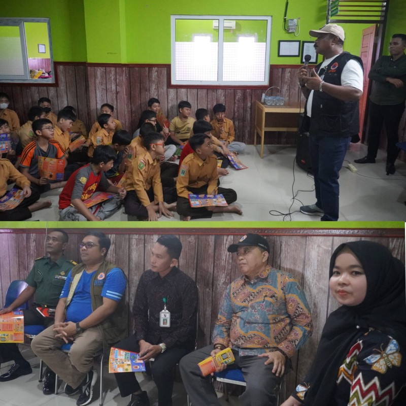 BPBD Pekanbaru Gelar Sosialisasi Tanggap Bencana pada Pelajar